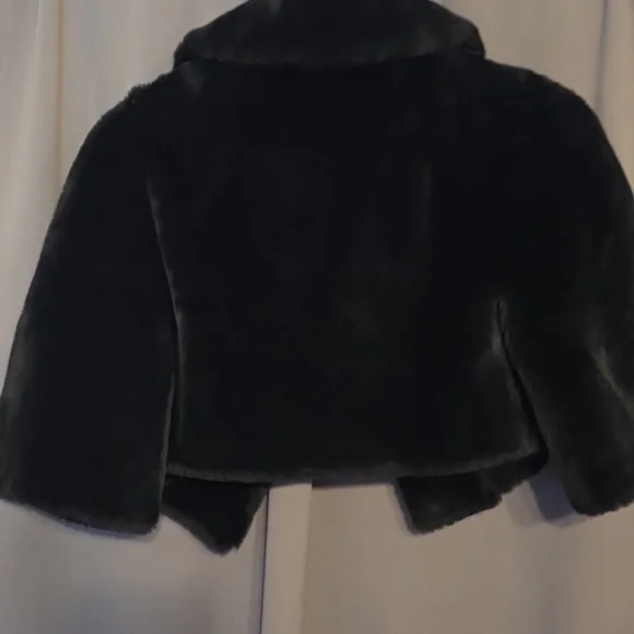 VTG Borgana Deluxe Women's Fur?Cape Style Cropped Coat Glamourous USA Sz M? EUC - Picture 7 of 10